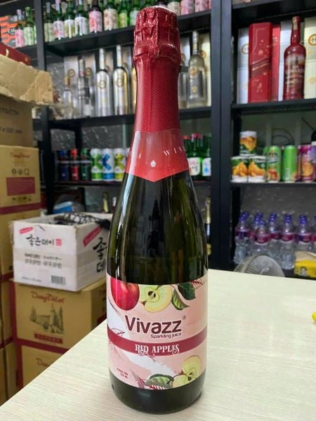  NƯỚC ÉP VIVAZZ SPARKLING JUICE  - TÁO ĐỎ 