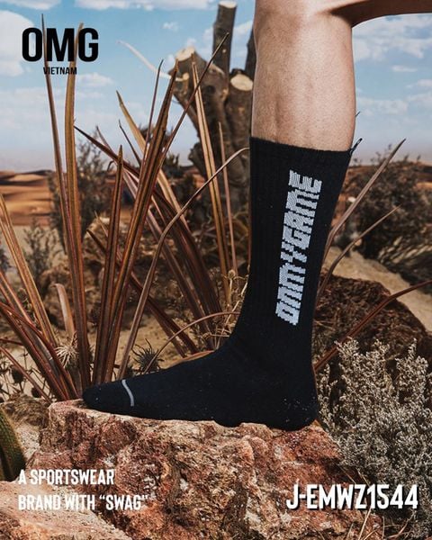  VỚ/TẤT CỔ CAO EMWZ 1544 (TRẮNG/ĐEN) 
