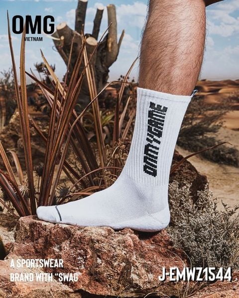  VỚ/TẤT CỔ CAO EMWZ 1544 (TRẮNG/ĐEN) 