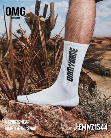  VỚ/TẤT CỔ CAO EMWZ 1544 (TRẮNG/ĐEN) 