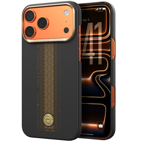  Ốp Lưng Raptic Aramid Fortune Dual Case – Mạ Vàng 24K Cho iPhone 17 Pro Max 