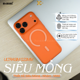  [ Siêu Mỏng] Ốp Memumi Nhám Chống Bẩn Siêu Mỏng 0.33mm Chống Ố Vàng Hỗ Trợ Sạc Từ Tính cho iP 17 Pro | 17 Pro Max 