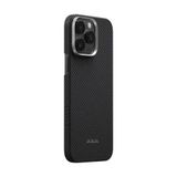  Ốp PITAKA Black Hở Viền Có Nút Control – Siêu Phẩm Từ Sợi Aramid Dệt cho iPhone 16| 17 Series 