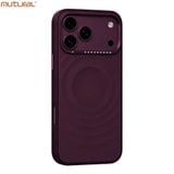  Ốp Mutural Ripple Lưng Vân 3D Viền Camera Đính Đá Tích Hợp Sạc Từ Tính Chính Hãng Cho iPhone 18|17 Pro Max 