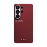 [S26Ultra] Ốp PITAKA Harvard Crimson Bản Hở Viền Có Nút Aaron – Siêu Phẩm Từ Sợi Aramid Dệt Chính Hãng Bảo Hành 12 Tháng 