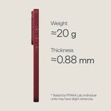  [S26Ultra] Ốp PITAKA Harvard Crimson Bản Hở Viền Có Nút Aaron – Siêu Phẩm Từ Sợi Aramid Dệt Chính Hãng Bảo Hành 12 Tháng 