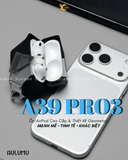  [AirPods Pro 3] Ốp Aulumu A39 Geometric Chống Sốc Bảo Vệ Có Khóa & Dây Đeo Chính Hãng 