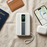  Pin Dự Phòng Không Dây WiWU Mag Pro LP005FX 10.000mAh | Sạc Từ Tính 15W | Cáp Type-C Tích Hợp | PD 22.5W | Màn Hình LED 