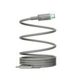  Cáp Sạc Nhanh 100W WIWU Maglink Wi-C084 Từ Tính Không Rối USB-C IP PD QC Truyền Data Dữ Liệu Bọc Dù Đèn Led 