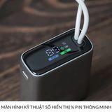  Pin Dự Phòng 20000mAh Wiwu Power Plus Wi-P092 Sẵn Cáp Sạc Nhanh PD 22,5W USB-C iPhone 