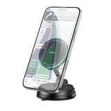  Giá Đỡ Sạc Nhanh Không Dây Ô Tô WiWU CH-326 15W - Đế Hít Nam Châm Chắc Chắn, Xoay 720° Chính Hãng 