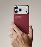  Ốp PITAKA Harvard Crimson Bản Hở Viền Có Nút Control – Siêu Phẩm Từ Sợi Aramid Dệt cho iPhone 16 Pro Max | 17 Pro | 17 Pro Max 
