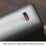  Pin Dự Phòng 20000mAh Wiwu Power Plus Wi-P092 Sẵn Cáp Sạc Nhanh PD 22,5W USB-C iPhone 