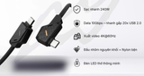  Cáp Aulumu M07 Light Carbon – Sạc Nhanh 240W| Truyền Dữ Liệu 10Gbps| Xuất Video 4K@60Hz| Dài 2m Chính Hãng 