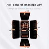  Cường Lực HODA 2.5D Chống Nhìn Trộm 360° Bảo Vệ Sự Riêng Tư Có Khung Dán Chính Hãng cho iPhone 17 Pro | 17 Pro Max 