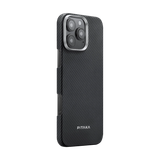  Ốp PITAKA Black Hở Viền Có Nút Control – Siêu Phẩm Từ Sợi Aramid Dệt cho iPhone 16| 17 Series 
