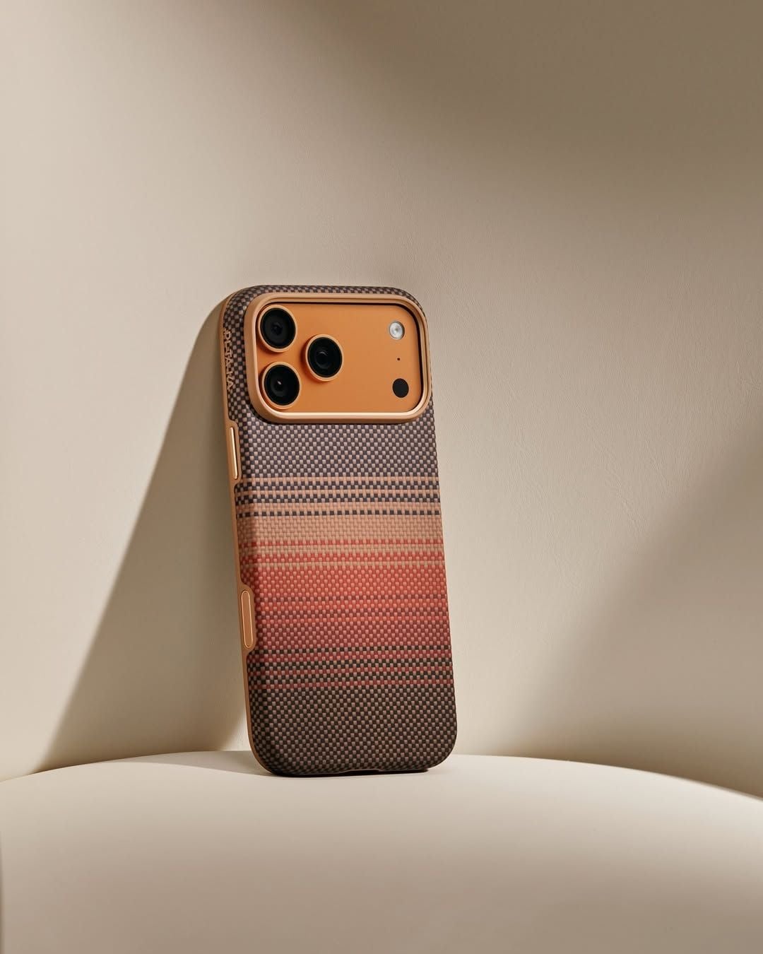  Ốp PITAKA Aramid Ultraguard Sunset Bản Full Viền – Siêu Phẩm Từ Sợi Aramid Dệt cho iPhone 17 Pro | 17 Pro Max 