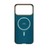  Ốp PITAKA Lucid Blue Hở Viền Có Nút Control – Siêu Phẩm Từ Sợi Aramid Dệt cho iPhone 16| 17 Series 