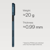  Ốp PITAKA Classic Ultra Thin Hở Viền Có Nút Control – Siêu Phẩm Từ Sợi Aramid Dệt 