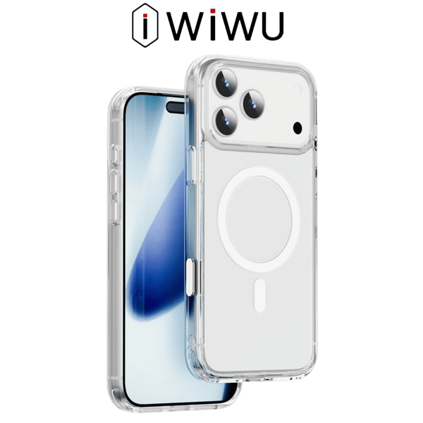  Ốp Lưng Wiwu Dynamic Pro  Trong Suốt Có Nút Camera Control Chống Sốc Tích Hợp Sạc Không Dây Cao Cấp Chính Hãng cho iPhone 