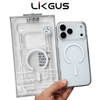  Ốp Likgus Trong Suốt Viền TPU Chống Sốc Hỗ Trợ Sạc Từ Tính Chính Hãng Cho iPhone 15| 16| 17 Series 