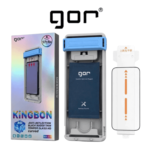  Cường Lực GOR MA-333| MA-334 3D Chống Chói Full Tràn Viền, Vát Cạnh Có Khung Chính Hãng 