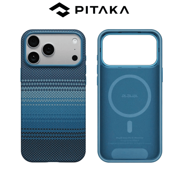  Ốp PITAKA Aramid Ultraguard Moonrise  Bản Full Viền – Siêu Phẩm Từ Sợi Aramid Dệt cho iPhone 17 Pro | 17 Pro Max 