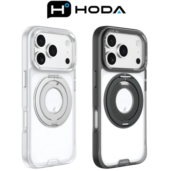  Ốp Lưng HODA® Soft Stone Stand Ring Case Hỗ Trợ Sạc Không Dây Kiêm Giá Đỡ Cao Cấp Chính Hãng cho iPhone 16 Pro | iPhone 16 Pro Max | iPhone 17 Pro Max 