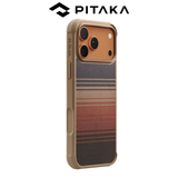  Ốp Lưng Pitaka Sunset ProGuard Case Bản Full Viền Có Nút Control – Siêu Phẩm Từ Sợi Aramid Dệt cho iP 17 Pro Max| 17 Pro 