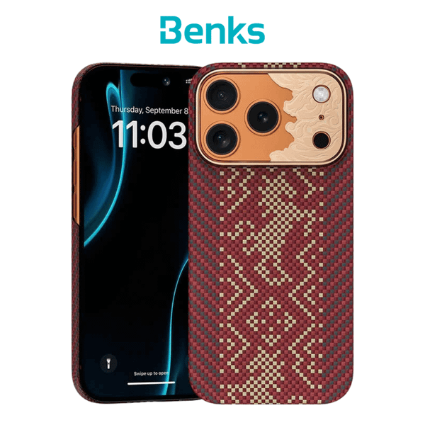  Ốp Lưng Benks Knight ArmorAir Case built with Kevlar Tích Hợp Sạc Từ Tính Chính Hãng cho iP 17 Pro| 17 Pro Max 