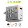  Củ Sạc Nhanh Sharge Mini Pixel GaN Charger 67W Chuẩn PD | 3 Cổng Sạc | Màn Hình Ma Trận Pixel Chính Hãng 