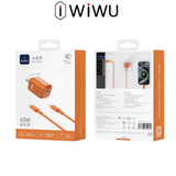  Bộ Sạc Nhanh WiWu G025 45W – Hiệu Suất Cao –Tương Thích Nhiều Thiết Bị  – Chuẩn Công Nghệ Mới Chính Hãng 