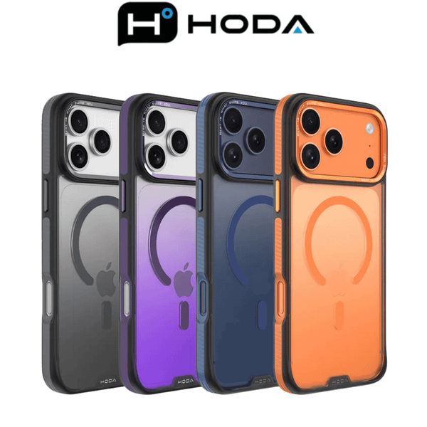  Ốp Lưng Hoda Multicolor Chống Sốc Đạt Chuẩn Quân Đội Tích Hợp Sạc Không Dây Cao Cấp Chính Hãng cho iPhone 17 Pro Max| 16 Pro| 16 Pro Max 