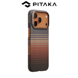  Ốp PITAKA Sunset Hở Viền Có Nút Control – Siêu Phẩm Từ Sợi Aramid Dệt cho iPhone 16| 17 Series 
