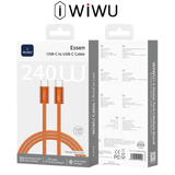  Cáp Sạc Nhanh WiWu Wi - C101 1.5m C to C Công Suất 240W Chính Hãng cho iPhone 
