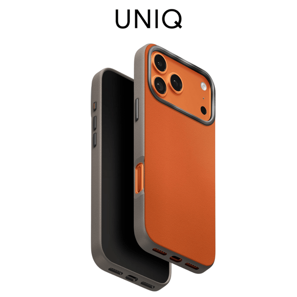  Ốp Lưng [Chống Sốc] Da UNIQ LYDEN DS Vegan Leather Tích Hợp Sạc Từ Tính Chính Hãng cho iPhone 17 Pro Max 