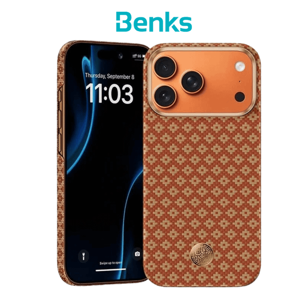  Ốp Benks ArmorGrid Air/ Pro Có Nút Camera Control Case với Kevlar® 600x1500D Tích Hợp Sạc Không Dây Chính Hãng cho iPhone 16 Pro | 16 Pro Max| 17 Pro | 17 Pro Max 