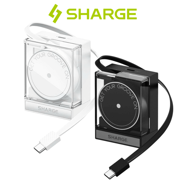  Bộ Sạc Nhanh SHARGE PD 2.0 65W GAN | Tích Hợp Dây Type-C Cáp Thu Gọn Độ Dài 70cm | Thiết Kế Trong Suốt Chính Hãng 