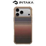  Ốp Lưng Pitaka Sunset ProGuard Case Bản Full Viền Có Nút Control – Siêu Phẩm Từ Sợi Aramid Dệt cho iP 17 Pro Max| 17 Pro 