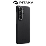  [S25Ultra & S26Ultra] Ốp PITAKA Black Bản Khoét Viền – Siêu Phẩm Từ Sợi Aramid Dệt Chính Hãng Bảo Hành 12 Tháng 