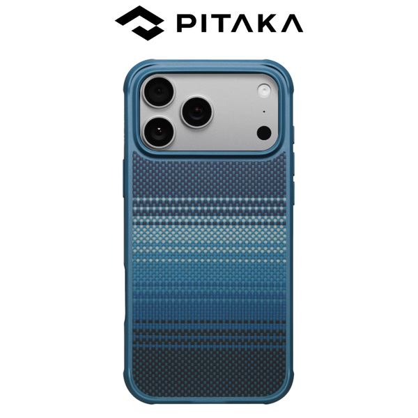  Ốp Lưng Pitaka Moonrise ProGuard Case Bản Full Viền Có Nút Control – Siêu Phẩm Từ Sợi Aramid Dệt cho iP 17 Pro Max| 17 Pro 