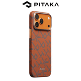  Ốp PITAKA Monogram Bản Hở Viền Có Nút Control – Siêu Phẩm Từ Sợi Aramid Dệt cho iPhone 17 Series 