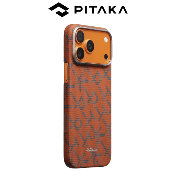  Ốp PITAKA Monogram Bản Hở Viền Có Nút Control – Siêu Phẩm Từ Sợi Aramid Dệt cho iPhone 17 Series 