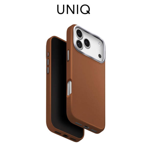  Ốp Lưng Da UNIQ Lyden Premium Leatherette Case Chống Sốc Chính Hãng cho iP 17 Pro Max 