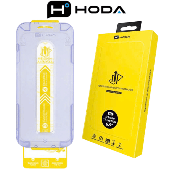  Cường Lực HODA 0.33mm Trong Suốt 2.5D Có Khung Trợ Dán cho iPhone 