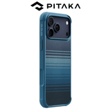  Ốp Lưng Pitaka Moonrise ProGuard Case Bản Full Viền Có Nút Control – Siêu Phẩm Từ Sợi Aramid Dệt cho iP 17 Pro Max| 17 Pro 