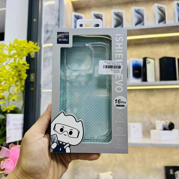  Ốp Trong Suốt WIWU iShield EVO Viền TPU Dẻo Chống Sốc Bảo Vệ cho iPhone 15 Pro Max 