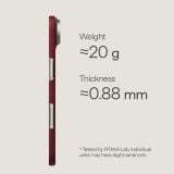  Ốp PITAKA Harvard Crimson Bản Hở Viền Có Nút Control – Siêu Phẩm Từ Sợi Aramid Dệt cho iPhone 16 Pro Max | 17 Pro | 17 Pro Max 