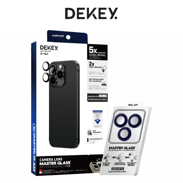 Lens Dekey 3D Master Glass Bảo Vệ Camera Chống Trầy Xước Cao Cấp Chính Hãng cho iPhone 14 Pro| 14 Pro Max, 15 Pro| 15 Pro Max, 16 Pro| 16 Pro Max| iPhone 17 Pro| iPhone 17 Pro Max 
