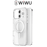  Ốp Lưng WIWU Trong Suốt Viền Dẻo Chống Sốc Kiêm Giá Đỡ Hỗ Trợ Sạc Không Dây Cao Cấp Chính Hãng cho iPhone 16 Pro Max| 16 Pro 